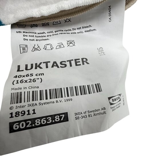 Ikea Luktaster Pillow Cover 16"x26" 100% Cotton Multicolor Striped Modern Design - Picture 3 of 4